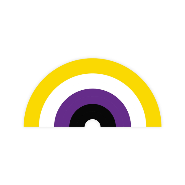 Nonbinary Pride Rainbow Sticker The Little Gay Shop Impulse - Decorative Stickers
