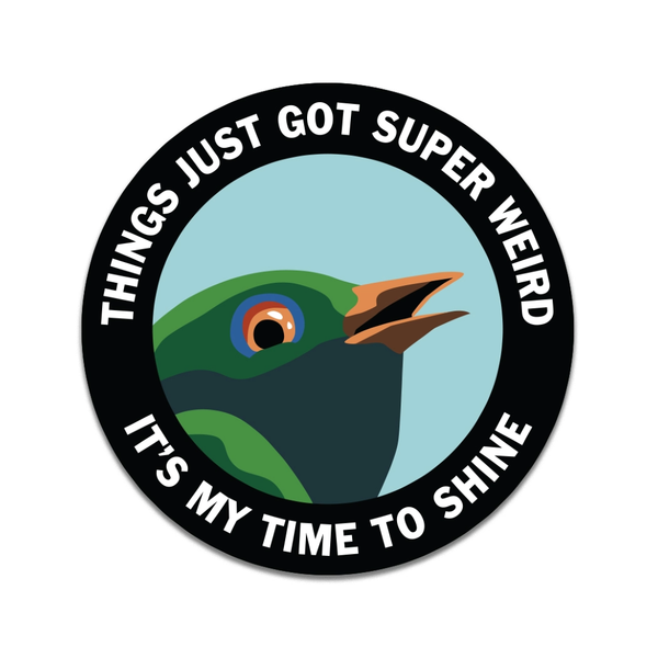 Weird Round Sticker The Mincing Mockingbird Impulse - Decorative Stickers