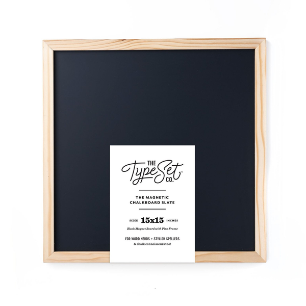Magnetic Letter Board Slate - Black Chalkboard The Type Set Co. Novelty Signs