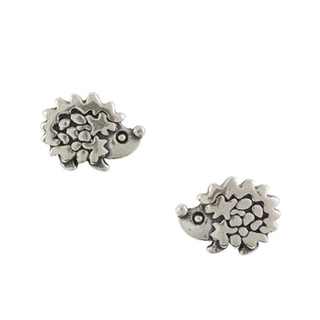 Hedgehog Stud Earrings - Silver Tomas Jewelry - Earrings