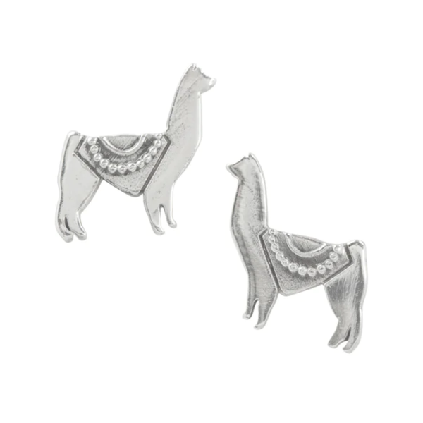 Llamas Oxidized Stud Earrings - Silver Tomas Jewelry - Earrings