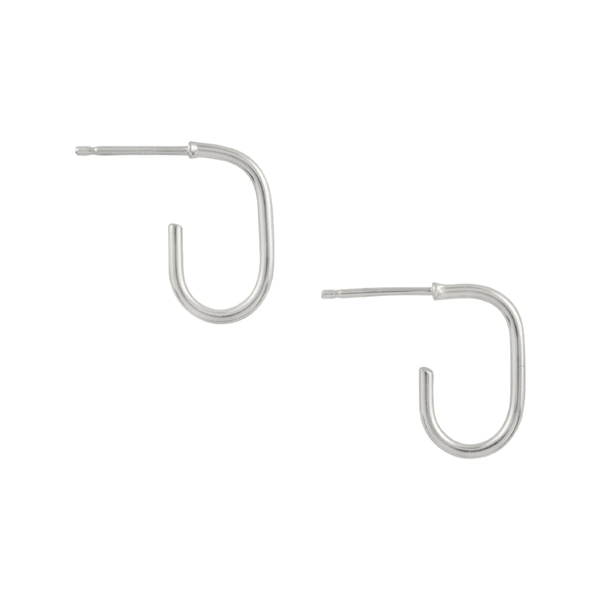 Paperclip Post Hoop Earrings Tomas Jewelry - Earrings