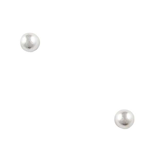 Plain Ball Stud Earrings - Silver Tomas Jewelry - Earrings