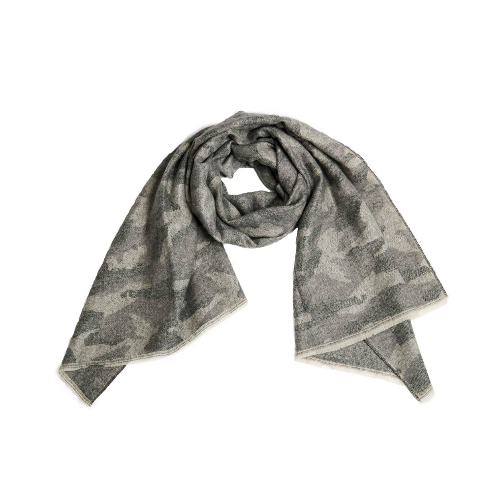 GRAY CAMO Jane Camouflage Scarves Top It Off Apparel & Accessories - Winter - Adult - Scarves & Wraps