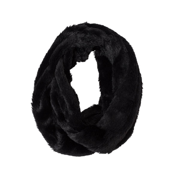 Marilyn Faux Fur Loop Scarf - Black Bear - Womens Top It Off Apparel & Accessories - Winter - Adult - Scarves & Wraps