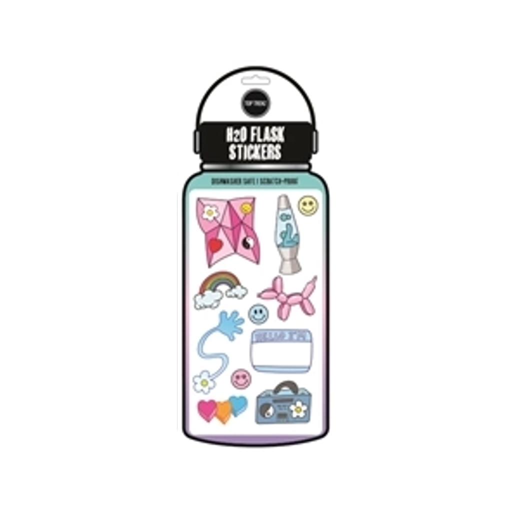 LAVE LAMP BOOM BOX H2O Flask Sticker Sheet Top Trenz Impulse - Decorative Stickers