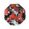 BLACK/RED/WHITE OMG! Pop Fidgety - XXL Octagon Top Trenz Toys & Games - Fidget Toys