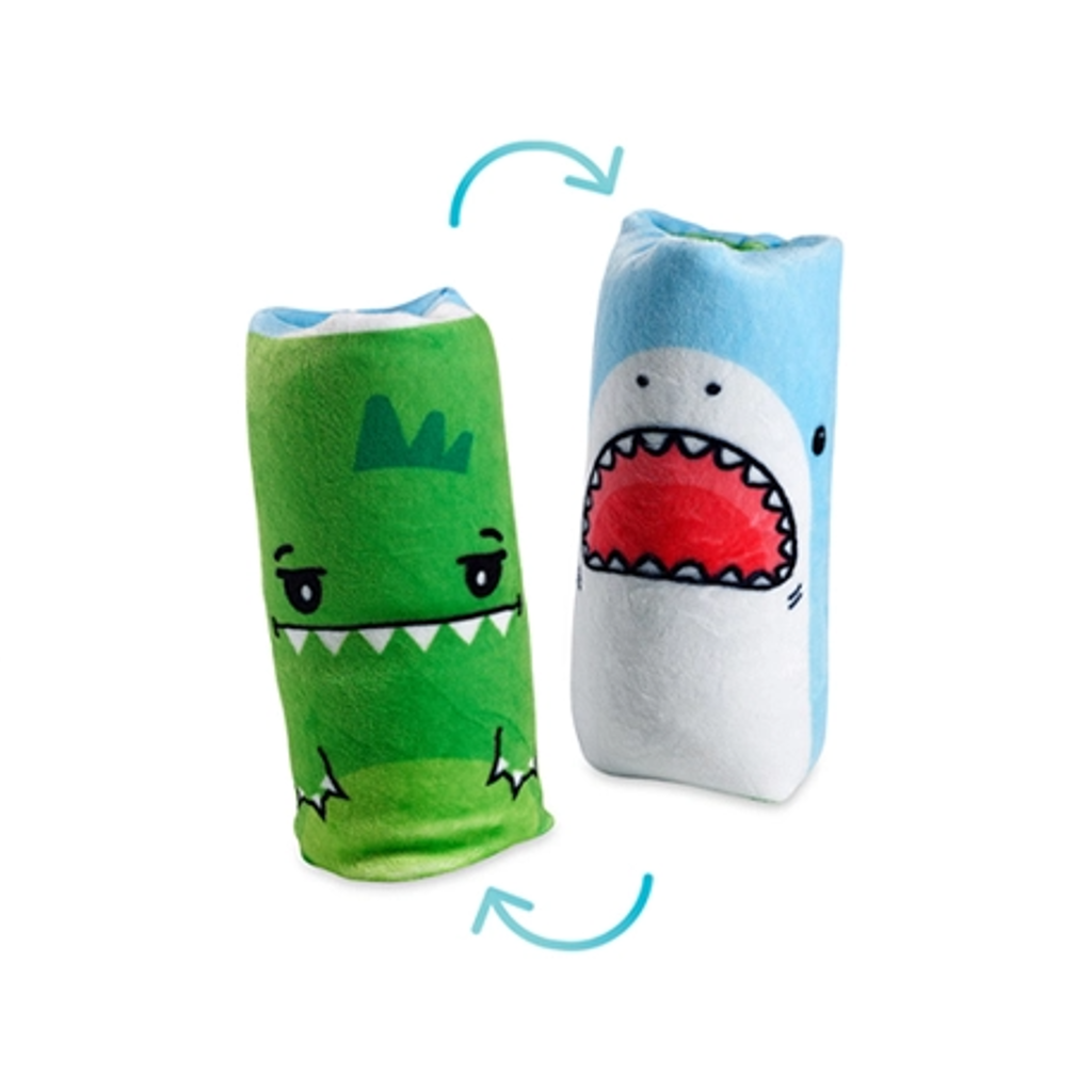 DINO/SHARK Two Flippin' Cute Plush Water Wiggler Top Trenz Toys & Games - Fidget Toys