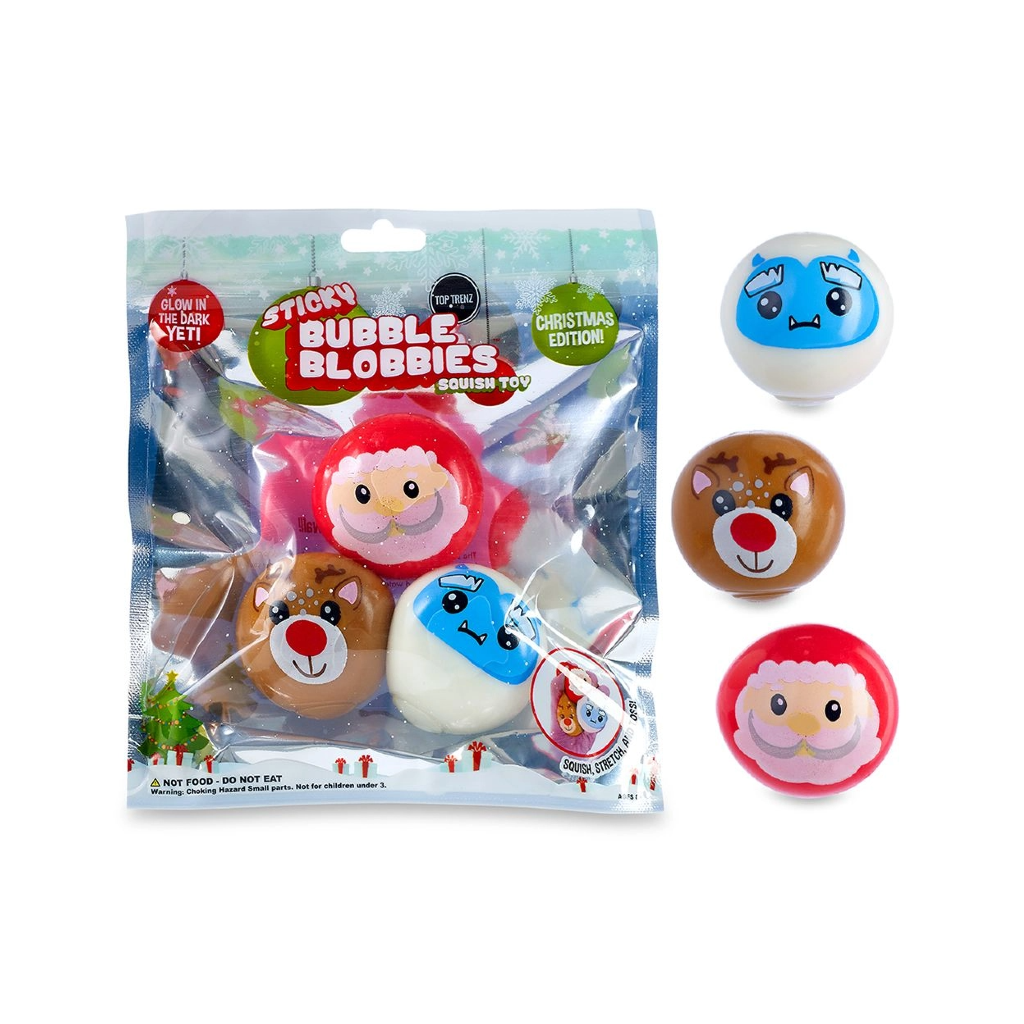 Sticky Bubble Blobbies - Holiday Christmas Edition Top Trenz Toys & Games - Fidget Toys - Holiday