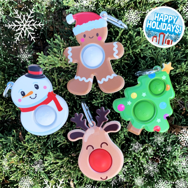 OMG Mega Pop Keychains - Christmas Top Trenz Toys & Games - Fidget Toys