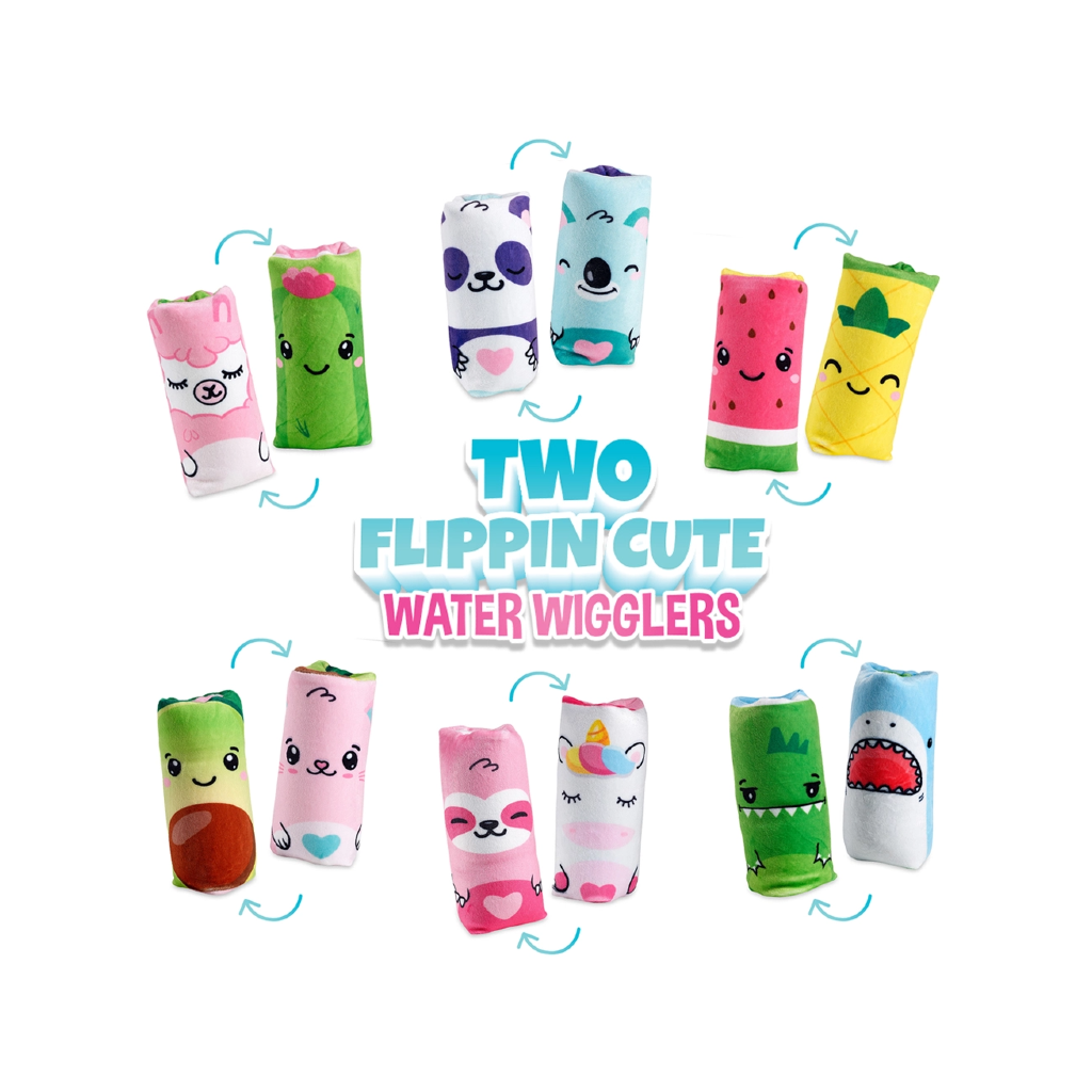 Two Flippin' Cute Plush Water Wiggler Top Trenz Toys & Games - Fidget Toys