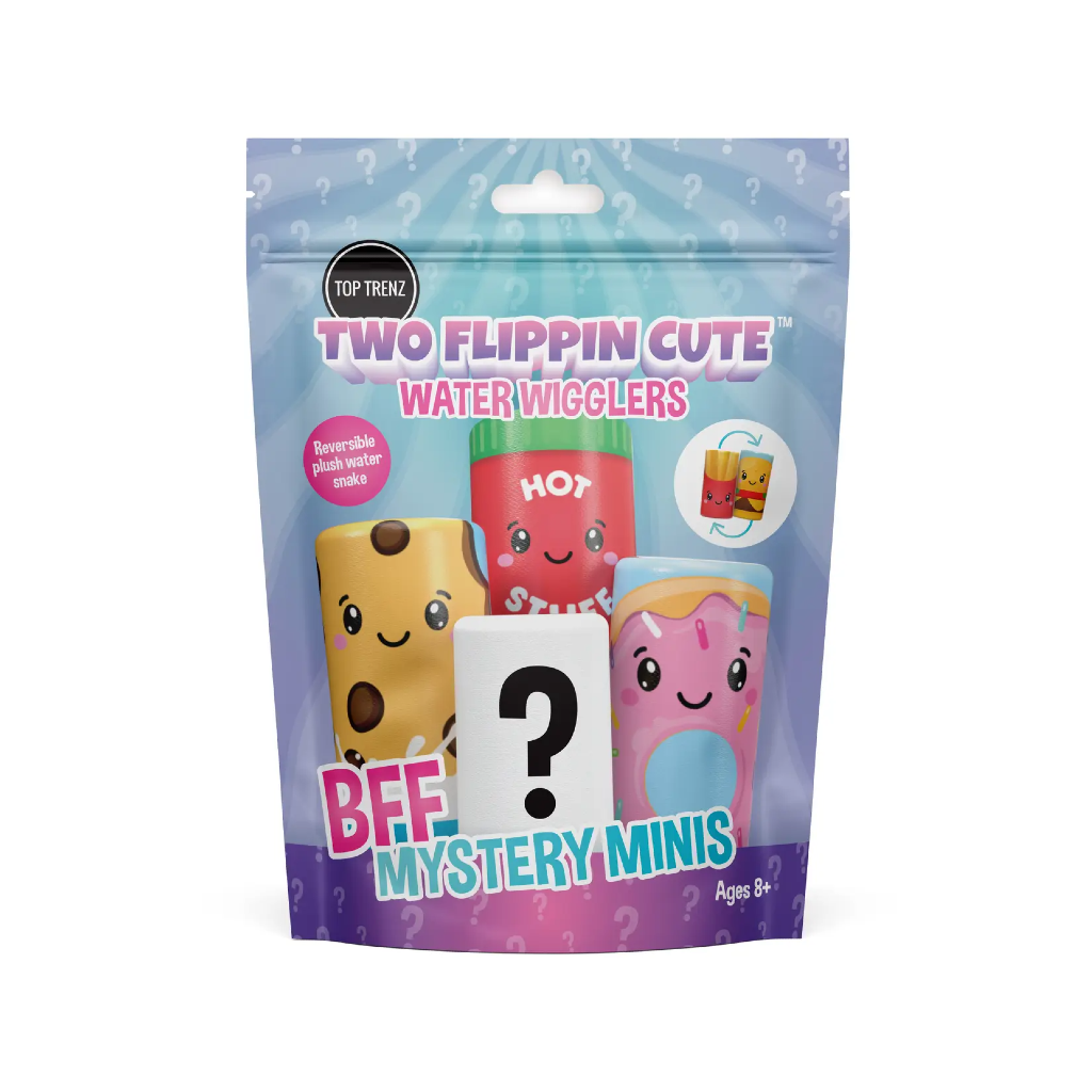 Two Flippin' Cute Plush Water Wigglers BFF Mystery Minis Top Trenz Toys & Games
