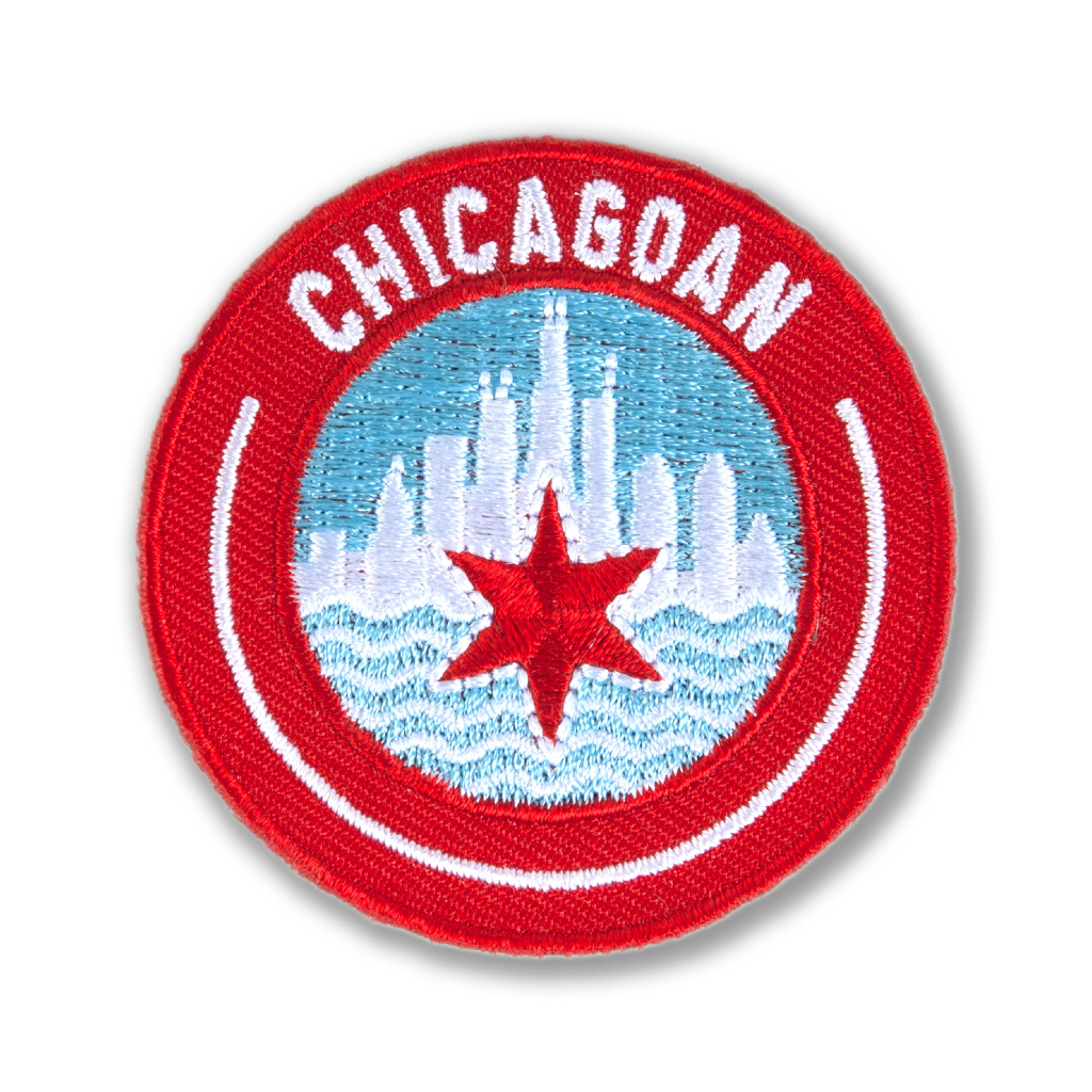 Chicagoan Iron On Patch Transit Tees Apparel & Accessories - Appliques & Patches