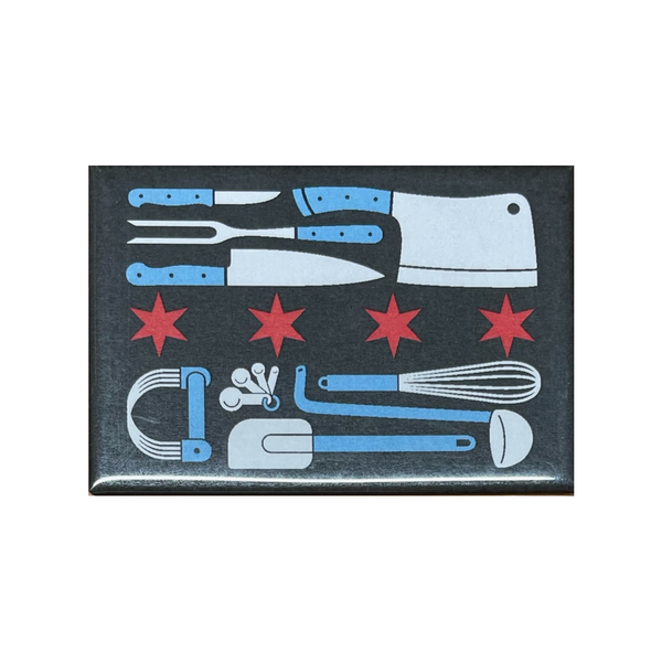 Chicago Chef Flag Magnet Transit Tees Home - Magnets