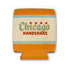 Chicago Handshake Can Cooler Transit Tees Home - Mugs & Glasses - Koozies