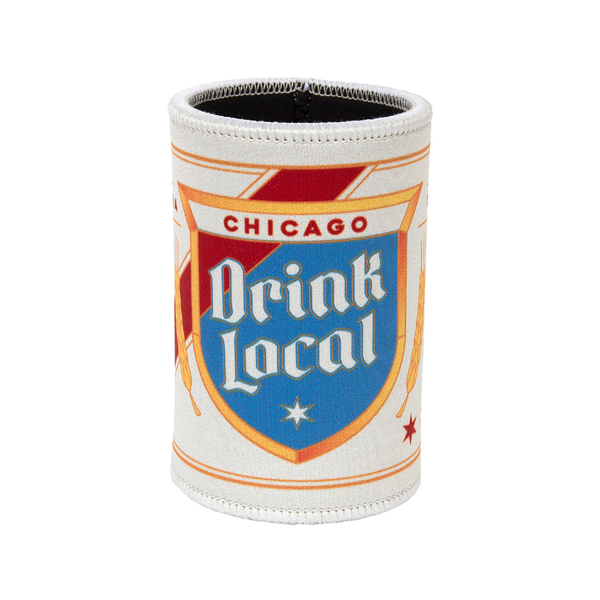 Drink Local Can Cooler Transit Tees Home - Mugs & Glasses - Koozies