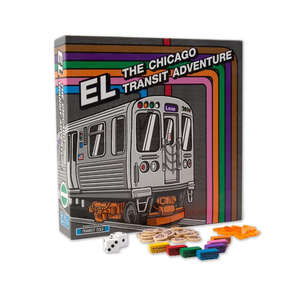 El: The Chicago Transit Adventure Board Game Transit Tees Toys & Games - Puzzles & Games