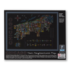 Chicago Neighborhood Neon Map 1000 Piece Jigsaw Puzzle Transit Tees Toys & Games - Puzzles & Games - Jigsaw Puzzles