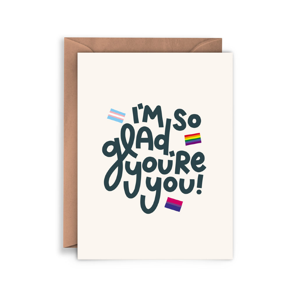 I'm So Glad You're You LQBTQ Blank Card Twentysome Design Cards - Any Occasion