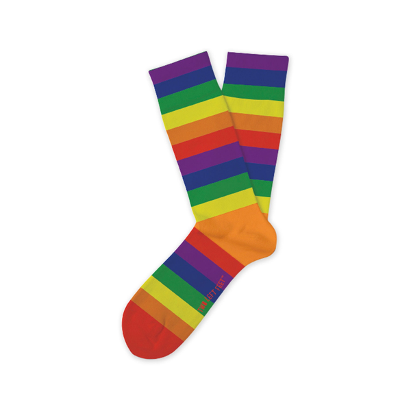 Small Feet Color Me Rainbow Crew Socks - Adult Two Left Feet Apparel & Accessories - Socks - Adult - Unisex
