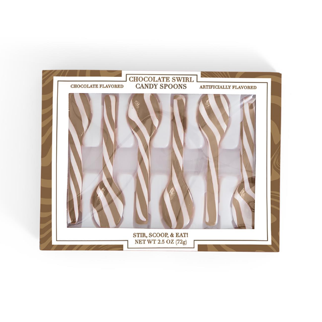 Hot Cocoa Twist Edible Candy Spoons With Chocolate Flavor Urban