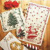 Jolly Dish Towel with Snowflake Cookie Cutter Two's Company Home - Kitchen - Kitchen & Dish Towels