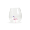 Fabulous Flamingo Stemless Wine Glass Two's Company Home - Mugs & Glasses - Wine Glasses