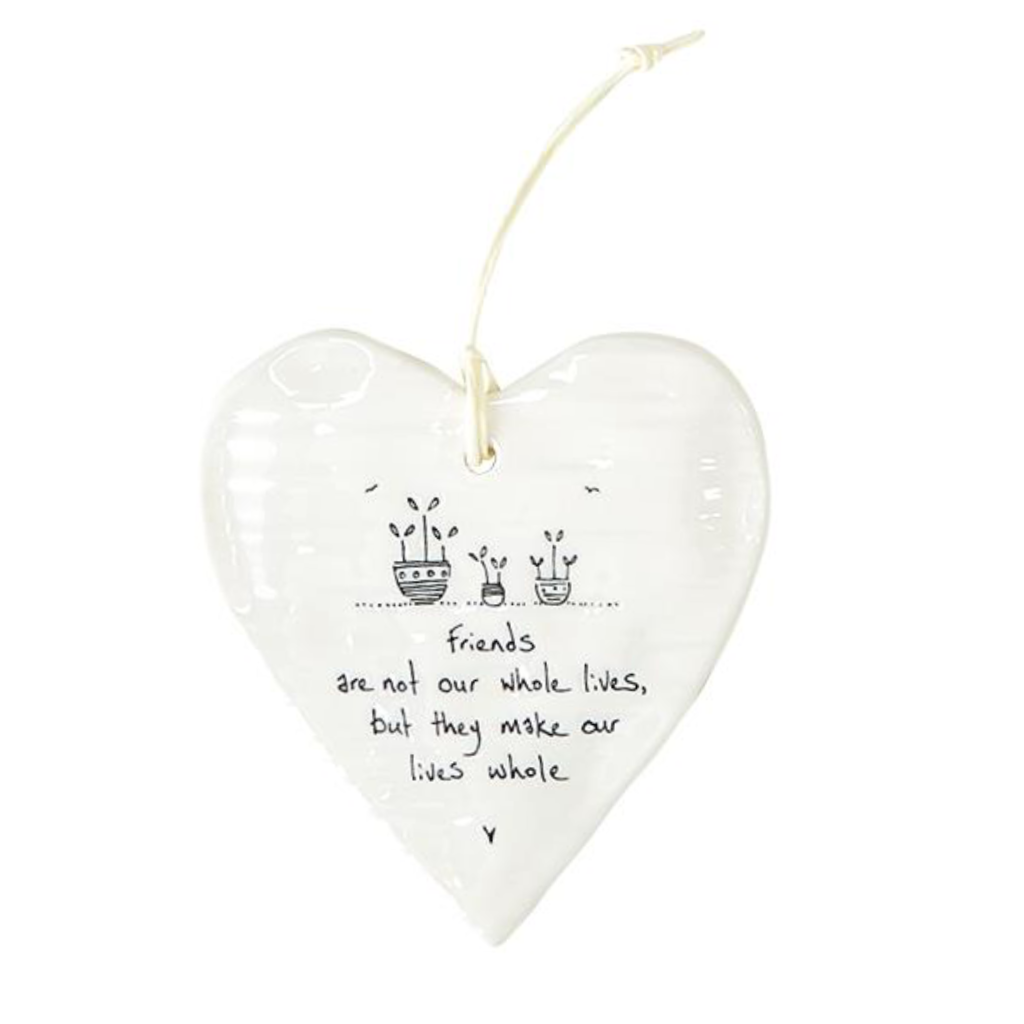 FRIENDS ARE NOT Heart Hanging Ornaments Two's Company Home - Wall & Mantle - Plaques, Signs & Frames