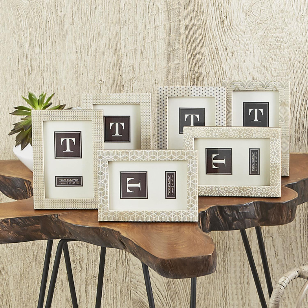 Terra Picture Frame - 4X6 - Assorted Two's Company Home - Wall & Mantle - Plaques, Signs & Frames