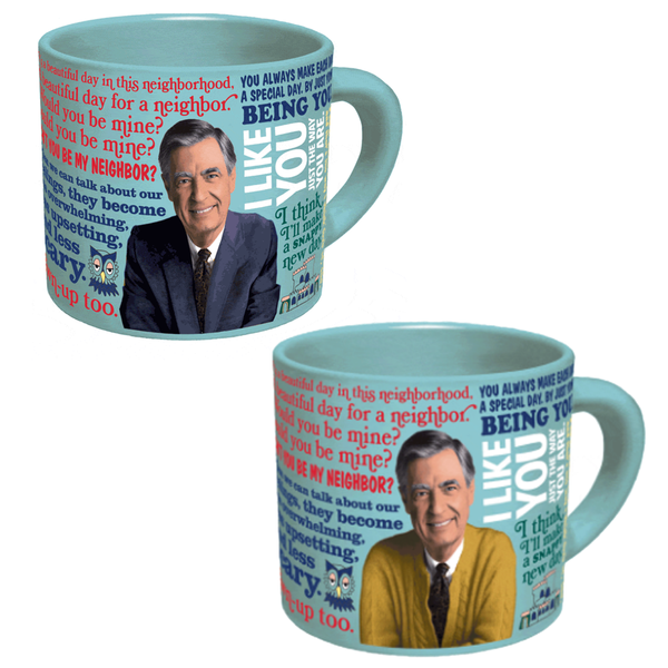 Mister Rogers Sweater Changing Mug Unemployed Philosophers Guild Home - Mugs & Glasses