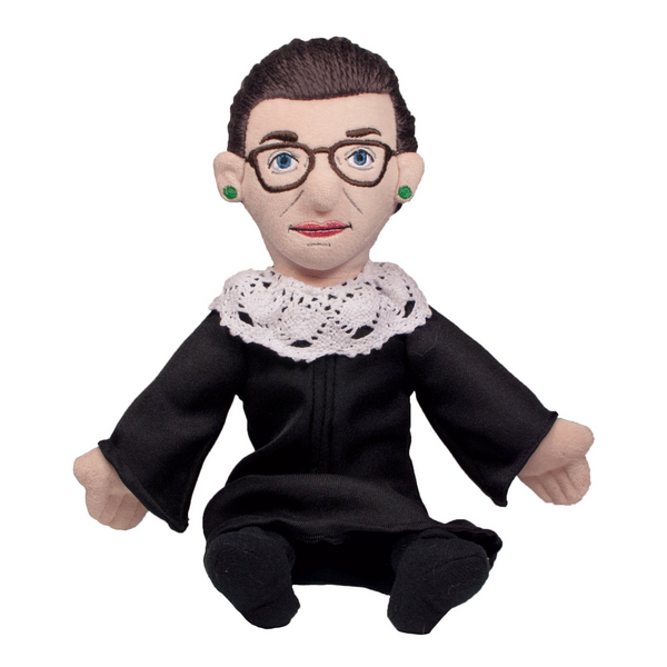 Ruth Bader Ginsburg RBG Little Thinker Plush Doll Unemployed Philosophers Guild Toys & Games - Action & Toy Figures