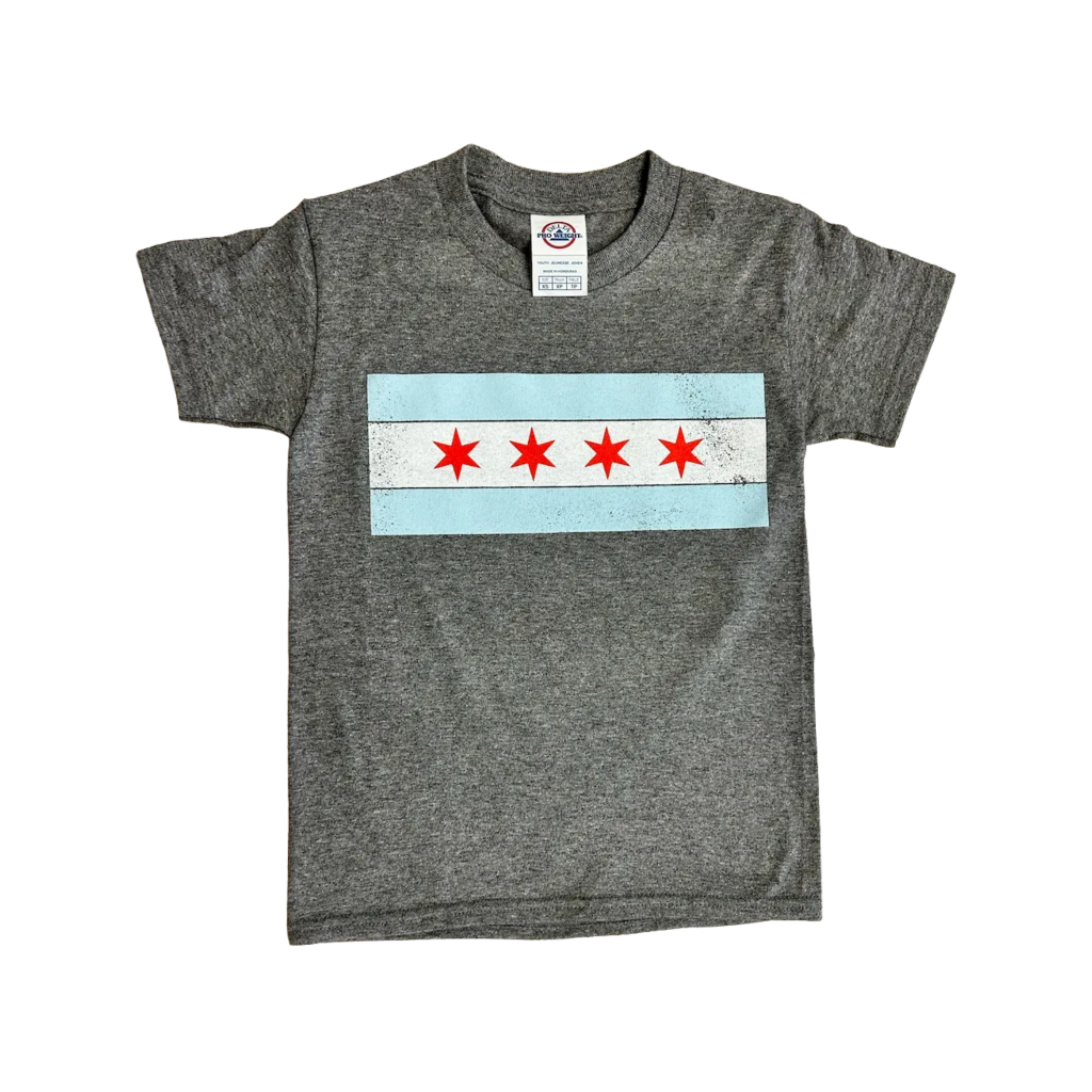 XS Chicago Flag T-Shirt - Youth Urban General Store Goods Apparel & Accessories - Clothing - Baby & Kids - Kids - T-Shirts