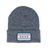 Chicago Flag Marled Cuff Adult Beanie Urban General Store Goods Apparel & Accessories - Winter - Adult - Hats
