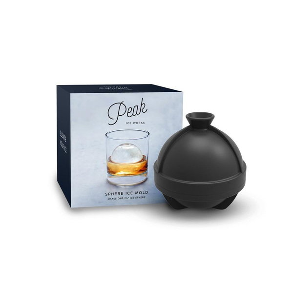 CHARCOAL GRAY Peak Ice Works Single Sphere Ice Mold W&P Home - Barware - Ice Cube Trays & Ice Molds