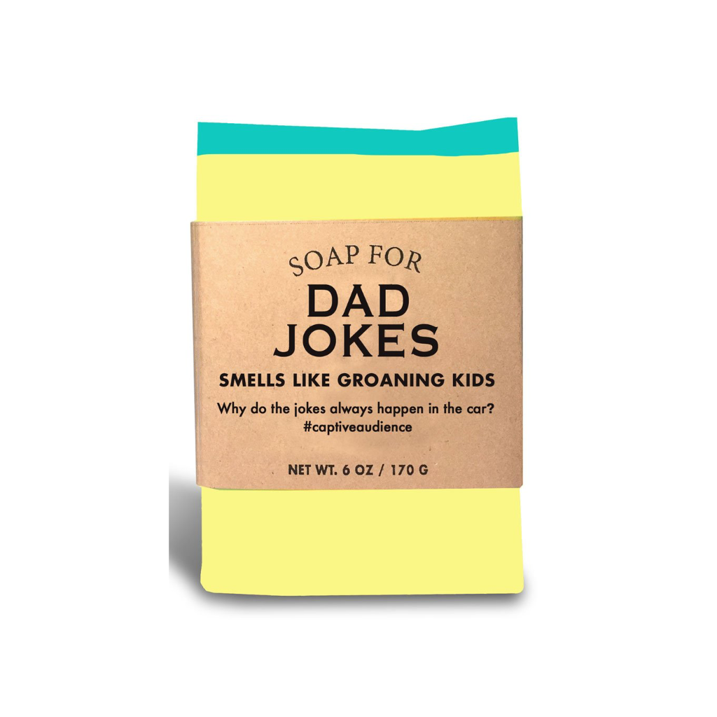 Soap For Dad Jokes Soap from Whiskey River Soap Co. Urban General Store