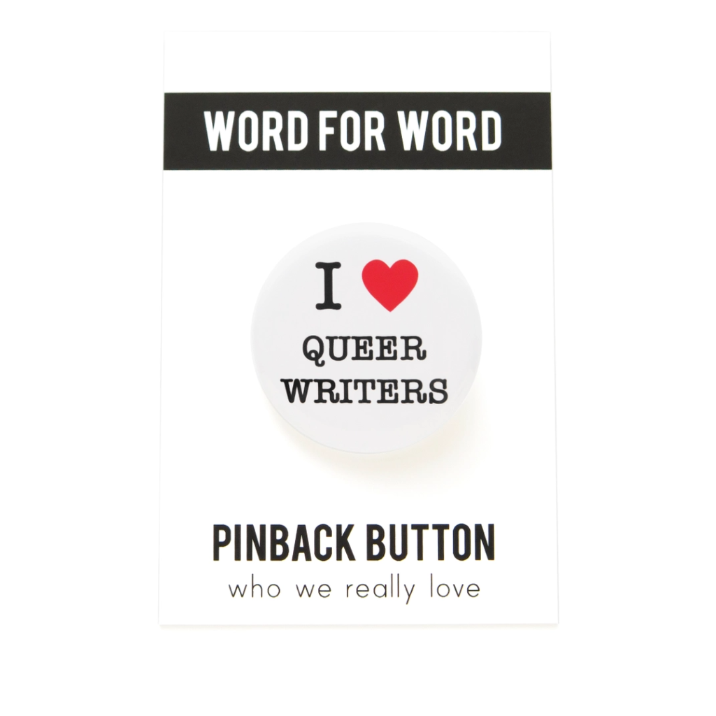 Queer Writers Pinback Button Word For Word Factory Jewelry - Pins