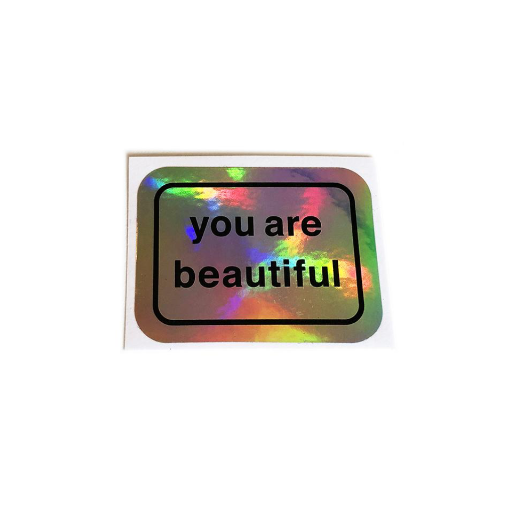 Holographic Sticker 20 Pack You Are Beautiful Impulse - Stickers